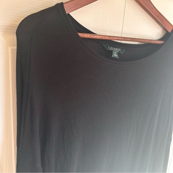 Designer Polo Ralph Lauren oversized Long Sleeve shirt sweatshirt 2X XXL black - Picture 2 of 9